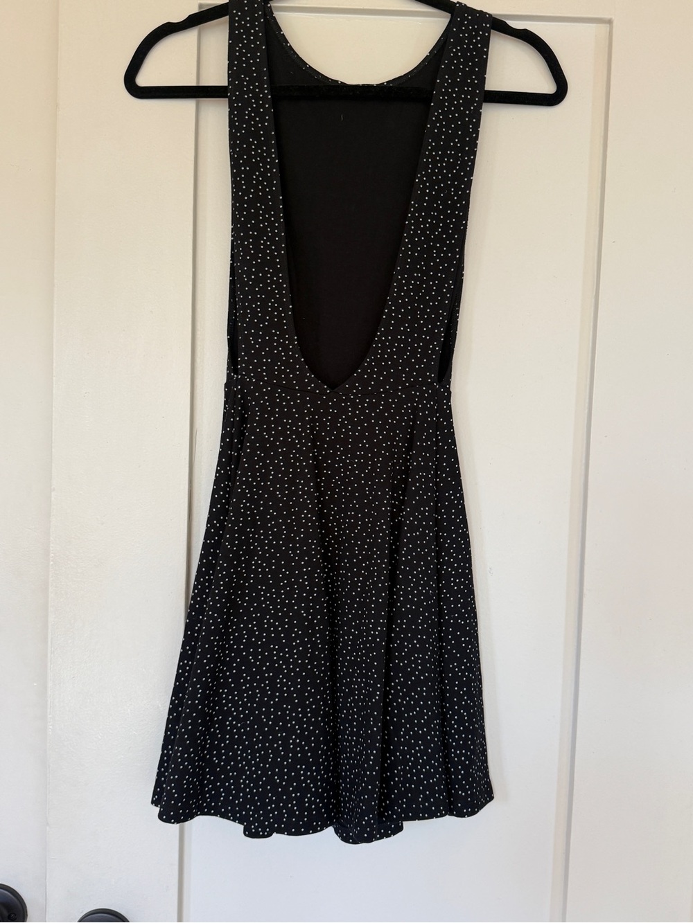Sexy American Apparel Black Polka Dot Backless Dress